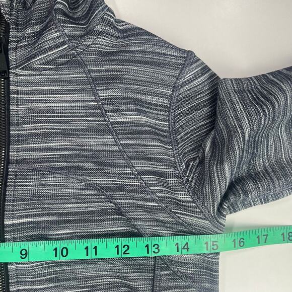 Lululemon Hooded Define Jacket Womens Sz6 W4BF8S Nulu Mini Space Dye Herringbone - Picture 7 of 16
